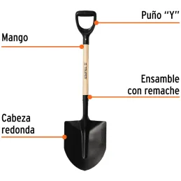 Lampas Cuchara T-1000 39-1/2" 27x46x100cm PuñoY Plastico Truper 11171 Truper-Lampas Cuchara T-1000 39-1/2" 27x46x100cm PuñoY Pla