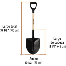 Lampas Cuchara T-1000 39-1/2" 27x46x100cm PuñoY Plastico Truper 11171 Truper-Lampas Cuchara T-1000 39-1/2" 27x46x100cm PuñoY Pla