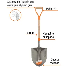 Lampas Cuchara Classic 40-1/2" 27x46x103cm PuñoY Metalico Truper 11169 Truper-Lampas Cuchara Classic 40-1/2" 27x46x103cm PuñoY M