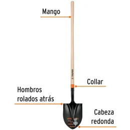 Lampas Redonda Minera T-2000 56-1/4" 21x49x143cm MangoLargo Truper 17175 Truper-Lampas Redonda Minera T-2000 56-1/4" 21x49x143cm