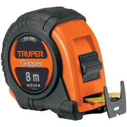 Winchas Flexometro Griper 8M MedicionAmbosLados TPR ABS Truper 15389 Truper-Winchas Flexometro Griper 8M MedicionAmbosLados TPR 