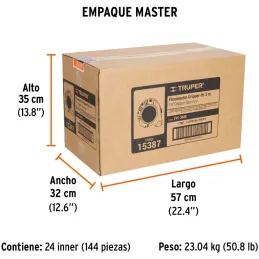 Winchas Flexometro Griper 3M MedicionAmbosLados TPR ABS Truper 15387 Truper-Winchas Flexometro Griper 3M MedicionAmbosLados TPR 