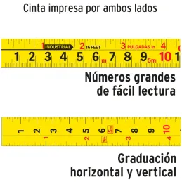 Winchas Flexometro Auto-Lock 5.5M MedicionAmbosLados TPR ABS Truper 10748 Truper-Winchas Flexometro Auto-Lock 5.5M MedicionAmbos