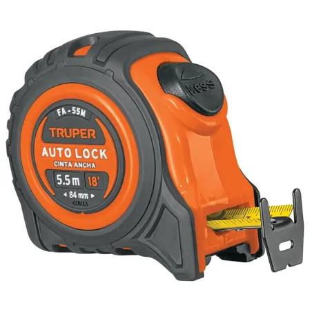 Winchas Flexometro Auto-Lock 5.5M MedicionAmbosLados TPR ABS Truper 10748 Truper-Winchas Flexometro Auto-Lock 5.5M MedicionAmbos
