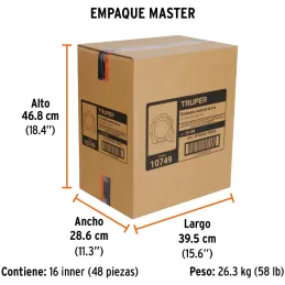 Winchas Flexometro Auto-Lock 8M MedicionAmbosLados TPR ABS Truper 10749 Truper-Winchas Flexometro Auto-Lock 8M MedicionAmbosLado