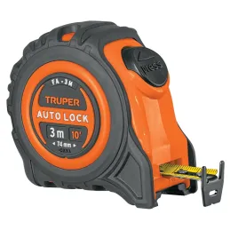 Winchas Flexometro Auto-Lock 3M MedicionAmbosLados TPR ABS Truper 10746 Truper-Winchas Flexometro Auto-Lock 3M MedicionAmbosLado