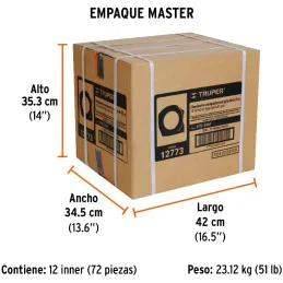 Winchas Flexometro Compactas 5.5M MedicionAmbosLados TPR ABS Truper 12773 Truper-Winchas Flexometro Compactas 5.5M MedicionAmbos