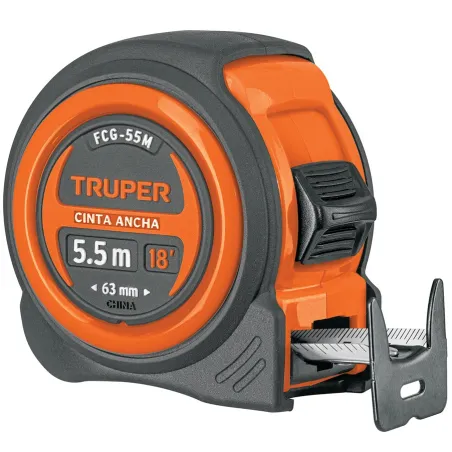 Winchas Flexometro Compactas 5.5M MedicionAmbosLados TPR ABS Truper 12773 Truper-Winchas Flexometro Compactas 5.5M MedicionAmbos