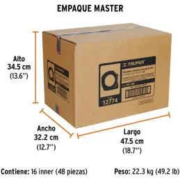 Winchas Flexometro Compactas 8M MedicionAmbosLados TPR ABS Truper 12774 Truper-Winchas Flexometro Compactas 8M MedicionAmbosLado
