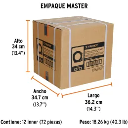 Winchas Flexometro Compactas 5M MedicionAmbosLados TPR ABS Truper 12772 Truper-Winchas Flexometro Compactas 5M MedicionAmbosLado