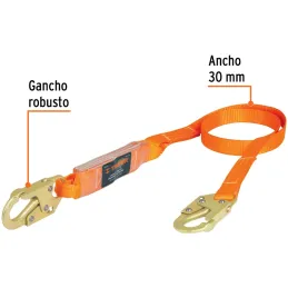 Linea de Vida con absorbedor de impacto, MFA 1632kg, Certificacion ANSI, CAB-5430-18-A 10510 Truper Truper-Linea de Vida con abs