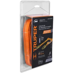 Linea de Vida con absorbedor de impacto, MFA 1632kg, Certificacion ANSI, CAB-5430-18-A 10510 Truper Truper-Linea de Vida con abs