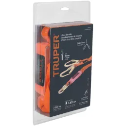 Linea de Vida con absorbedor de impacto, Doble Brazo, MFA 158kg, CAB-5432-18 14454 Truper Truper-Linea de Vida con absorbedor de
