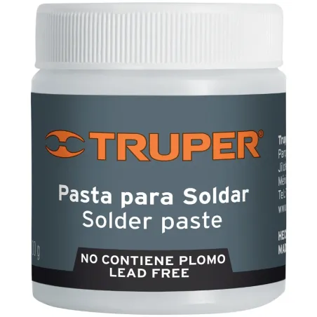 Pasta para soldar 100g petrolato y ácido de cloruro de zinc, PASO-100 19338 Truper Truper-Pasta para soldar 100g petrolato y áci