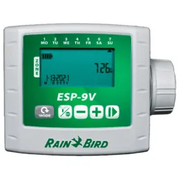 Programador de Riego ESP-9V 1 Zona a Pilas Incluye 1 Solenoide 9V + Valvula DVF 1" 24 VAC Rain Bird ESP-9VSOL-DVF Rain Bird-Prog
