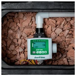 Programador de Riego ESP-9V 1 Zona a Pilas Incluye 1 Solenoide 9V + Valvula DVF 1" 24 VAC Rain Bird ESP-9VSOL-DVF Rain Bird-Prog