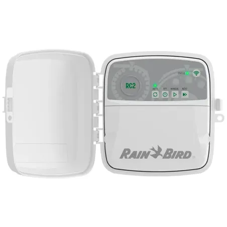 Programador de Riego Automatico Profesional Temporizador RC2-230V 8 Zonas Compatible con WIFI, Rain Bird Rain Bird-Programador d