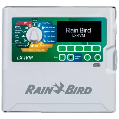 Programador de Riego Automatico Profesional Temporizador ESP-LXIVM 60 Zonas Ampliable 240 2W, Rain Bird Rain Bird-Programador de