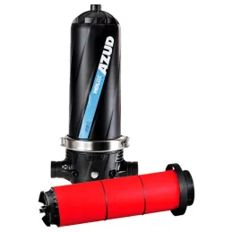 Filtro de Agua Helix System PP 3", M-3NA NPT Hidrociclonico 130micrones 120Mesh Anillos Ranurado, Abrazadera Metal, Azud AZUD-Fi