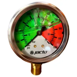 Manometro de Glicerina 0-70BAR 0-1000PSI DN63 Conexión 1/4 Jacto Jacto-Manometro de Glicerina 0-70BAR 0-1000PSI DN63 Conexion 1/