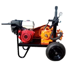 Fumigador a Motor 9HP Bomba Estacionaria MB-75, 0 a 500PSI CocheRuedas Gasolina Jacto LAV 750G Jacto-Fumigador a Motor 9HP Bomba