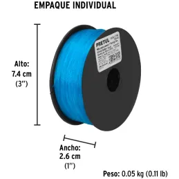 Hilo para Pesca 100m Calibre 0.6mm Tension 15.4kg, para Albañileria Pesca Plomeria, HIPE-60 27063 Truper Pretul-Hilo para Pesca 