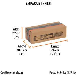 Iman Extensible, Levanta 3.6kg, Estension Min. 163mm Max. 630mm, Recupera Objetos, Clip Tipo Boligrafo, PICK-UPX 15325 Truper Tr