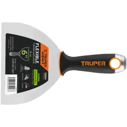 Espatula Flexible 6" Mango Ergonomico, en acero inoxidable, para usarse en alimentos, ET-6FX 15854 Truper Truper-Espatula Flexib