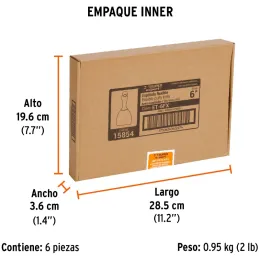 Espatula Flexible 6" Mango Ergonomico, en acero inoxidable, para usarse en alimentos, ET-6FX 15854 Truper Truper-Espatula Flexib