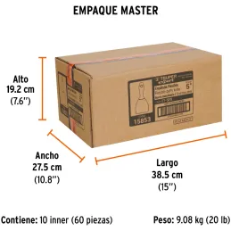 Espatula Flexible 5" Mango Ergonomico, en acero inoxidable, para usarse en alimentos, ET-5FX 15853 Truper Truper-Espatula Flexib