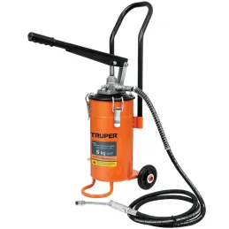 Bomba Inyectora de grasa 5800 PSI 5kg. Alta Presion, Flujo 3.1g Manguera 1/4" Cubeta 16x30cm, BOMIN-5 16866 Truper Truper-Bomba 