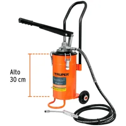 Bomba Inyectora de grasa 5800 PSI 5kg. Alta Presion, Flujo 3.1g Manguera 1/4" Cubeta 16x30cm, BOMIN-5 16866 Truper Truper-Bomba 