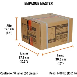 Espatula Flexible 2" Mango Ergonomico, en acero inoxidable, para usarse en alimentos, ET-2FX 15850 Truper Truper-Espatula Flexib