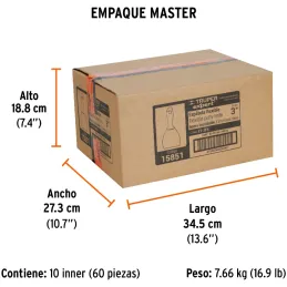 Espatula Flexible 3" Mango Ergonomico, en acero inoxidable, para usarse en alimentos, ET-3FX 15851 Truper Truper-Espatula Flexib