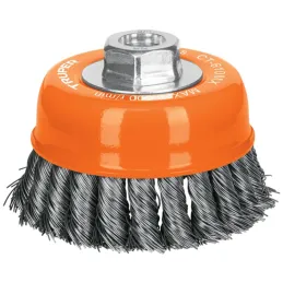 Cardas Copa 4" Trenzado Grueso M14 Truper 17532 Truper-Cardas Copa 4" Trenzado Grueso M14 Truper 17532 Fabricada en acero al car