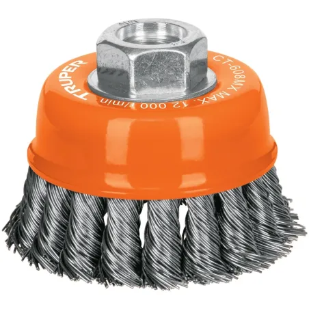 Cardas Copa 3" Trenzado Grueso M14 Truper 17530 Truper-Cardas Copa 3" Trenzado Grueso M14 Truper 17530 Fabricada en acero al car