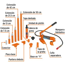 Expansor Hidraulico, 4 Toneladas, Uso Rudo, Para Reparacion de Carrocerias, PORPO-4 14963 Truper Truper-Expansor Hidraulico, 4 T