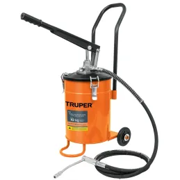 Bomba Inyectora de grasa 5800 PSI 10kg. Alta Presion, Flujo 3.1g Manguera 1/4" Cubeta 22x30cm, BOMIN-10 16867 Truper Truper-Bomb