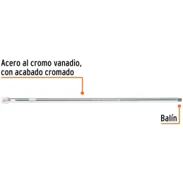 Extension, Encastre 1/2", Largo 20", acero al cromo vanadio, E-5465 13919 Truper Truper-Extension, Encastre 1/2", Largo 20", ace