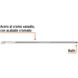 Extension, Encastre 1/2", Largo 15", acero al cromo vanadio, E-5464 13918 Truper Truper-Extension, Encastre 1/2", Largo 15", ace