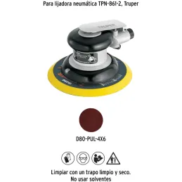 Lijadora Orbital Respaldo de vinil para lijas autoadheribles, PAD-861VI 19389 Truper Truper-Lijadora Orbital Respaldo de vinil p