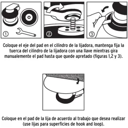 Lijadora Orbital Respaldo de vinil para lijas autoadheribles, PAD-861VI 19389 Truper Truper-Lijadora Orbital Respaldo de vinil p