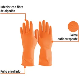 Guantes de Latex Talla CH Afelpado para Limpieza Truper 13296 Truper-Guantes de Latex Talla CH Afelpado para Limpieza Truper 132