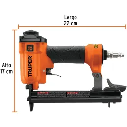 Engrapadora Neumatica Calibre 22 Corona 3/8" 1/4NTP Liberacion y Cambio Rapido, ENNE-70 13177 Truper Truper-Engrapadora Neumatic
