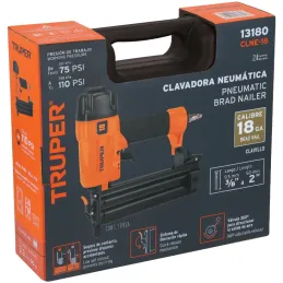 Clavadora Neumatica Calibre 18 1/4NTP Liberacion y Cambio Rapido, CLNE-18 13180 Truper Truper-Clavadora Neumatica Calibre 18 1/4