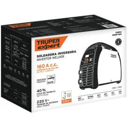 Maquina de Soldar Inversor Soldadoras 23 - 160A SMAW, Incluye PortaElectrodo Careta y Cepillo, SOIN-160 13694 Truper Truper-Maqu