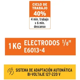 Maquina de Soldar Inversor Soldadoras 15 - 160A SMAW TIG, Incluye PortaElectrodo Careta y Cepillo, SOIN-120/160 13695 Truper Tru