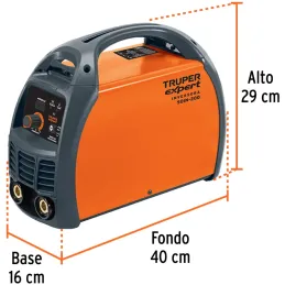 Maquina de Soldar Inversor Soldadoras 30 - 200A SMAW TIG, Incluye PortaElectrodo Careta y Cepillo, SOIN-200 13696 Truper Truper-