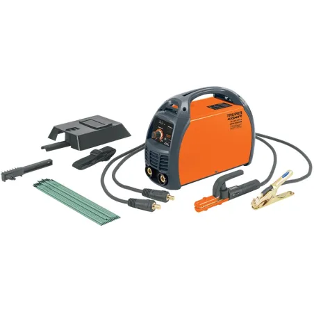 Maquina de Soldar Inversor Soldadoras 15 - 200A SMAW TIG, Incluye PortaElectrodo Careta y Cepillo, SOIN-130/200 16053 Truper Tru