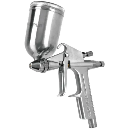 Pistolas de Pinturas Gravedad 130ml LVMP T0.5mm VB A5-10cm, PIPI-400 Truper 11098 Truper-Pistolas de Pinturas Gravedad 130ml LVM